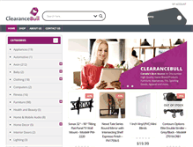 Tablet Screenshot of clearancebull.com